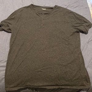 Gray Henley T-Shirt